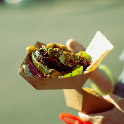 THE GREEN MILE (ve) Charred Portobello & Grilled Courgette Flatbread